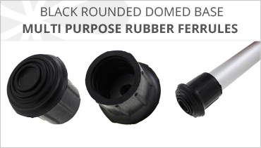 BLACK ROUNDED DOMED BASED FERRULES